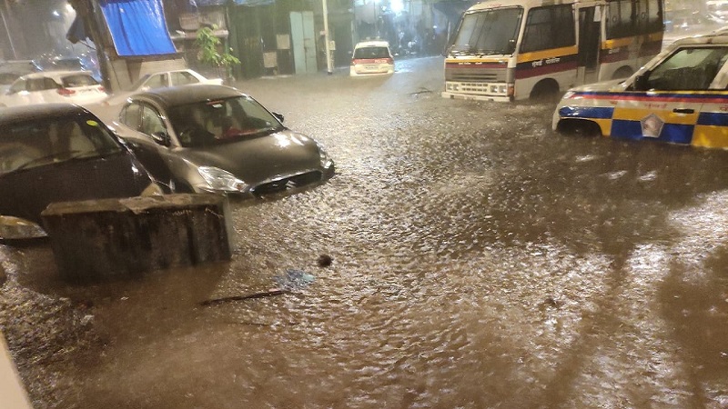 Torrential rains paralyse Mumbai.