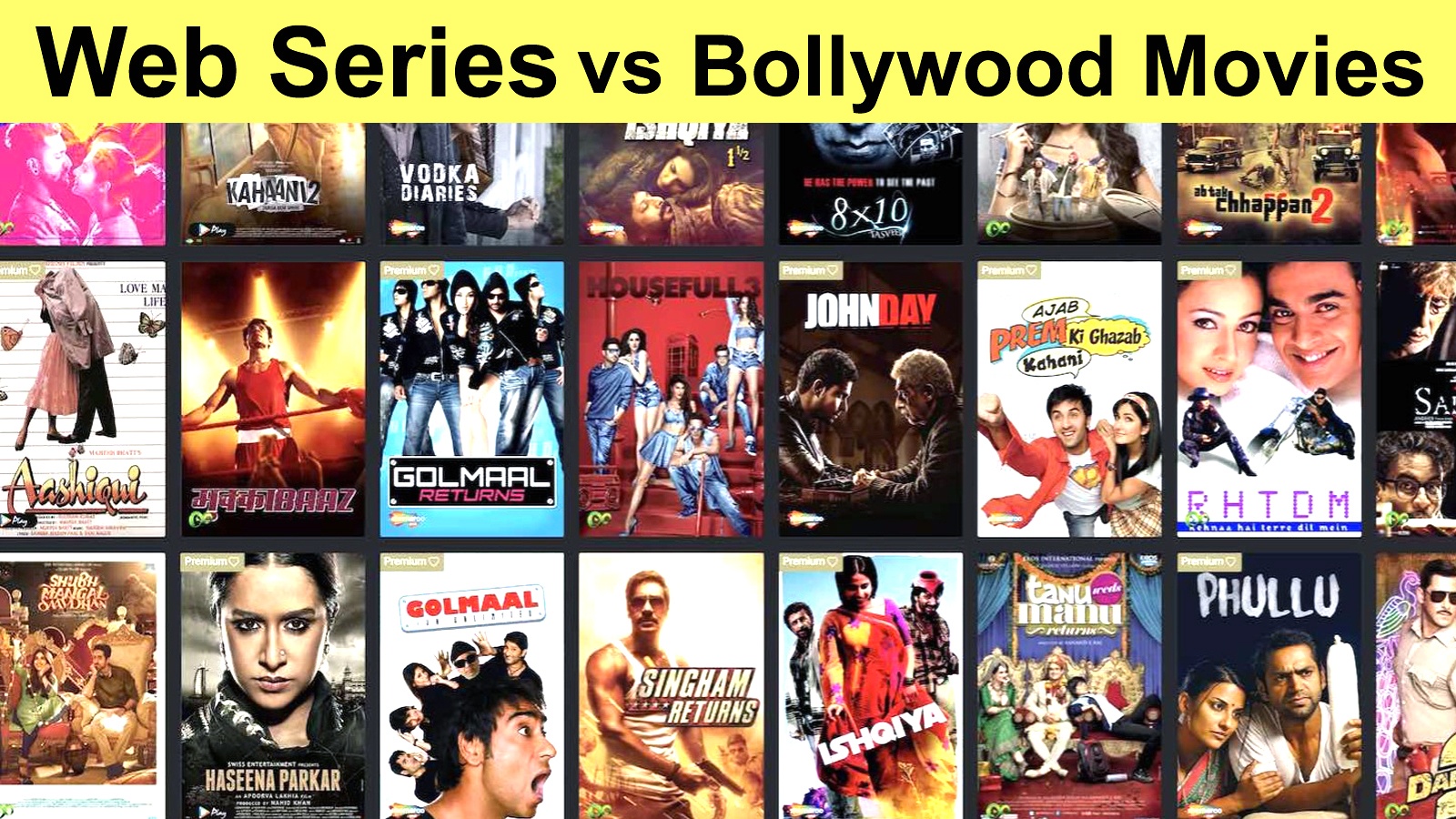 web series बॉलीवुड फिल्मों के मुकाबले लोगों के बीच पैठ बना रही हैं।