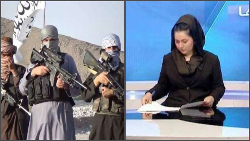 taliban removed female anchor